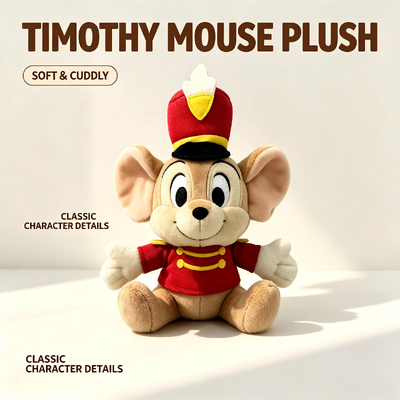 Cute Disney Plush Dumbo Timothy Q. Mouse