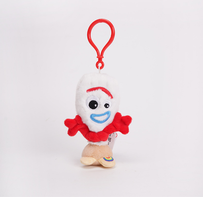 Cute Portable Forky Plush Doll Keychain