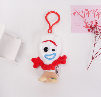 Cute Portable Forky Plush Doll Keychain