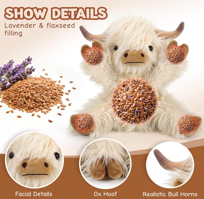 Cute Highland Cow Companion Plush