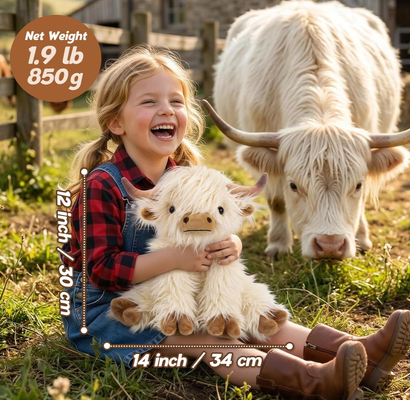 Cute Highland Cow Companion Plush