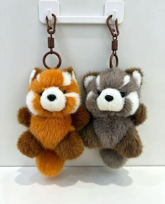 Fashion and Lovely red panda Soft Plush Keychains 15cm