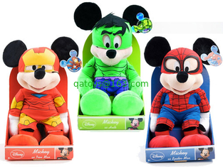 Marvel Disney Spiderman / Hulk / /Iron Mickey Mouse And Minnie Mouse Stuffed Animals Toys
