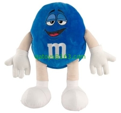 Medium Blue M&M Stuffed Toys , Lovely Small Plush Animals for Kids