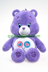Original Care Bears Stuffed Animals Cartoon Plush Toys , Purple / Blue / Yellow