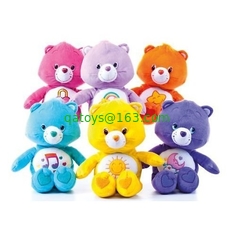 Care Bears Plush Toy Keychain For Promotion Gifts , Red / Yellow / Purple / Brown