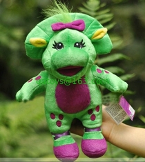Stuffed Barney The Baby Bob Cartoon Plush Toy in Polyester Material
