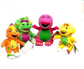 25cm Soft Purple Barney Stuffed Cartoon Plush Toys for Collection