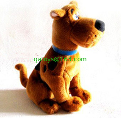 Promotional Cartoon Plush Toys scooby doo Stuffed , Sitting Pose