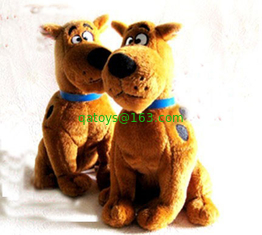Promotional Cartoon Plush Toys scooby doo Stuffed , Sitting Pose