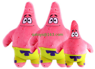 The SpongeBob Family Full Set Cartoon Stuffed Toys , Pink / Green / Red / Yellow
