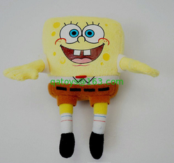 The SpongeBob Family Full Set Cartoon Stuffed Toys , Pink / Green / Red / Yellow
