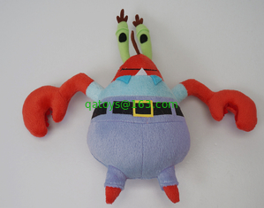 The SpongeBob Family Full Set Cartoon Stuffed Toys , Pink / Green / Red / Yellow
