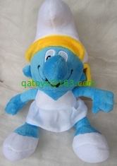 Cute Smurf Stuffed Animals Cartoon Plush Toys For Vending Crane Machine