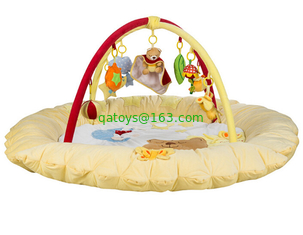Pink Baby Play Gym and Mat , Baby Growing Baby Musical Play Gym