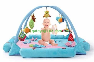 Personalised Happy Garden Blue Baby Play Gyms Soft Foam Floor