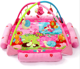 Flower Happy Garden Pink Baby Play Gyms Baby Activity Play Mat