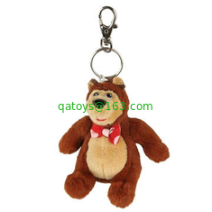 Masha Plush Bear Keychain Toys Charm Cartoon Stuffed Animals Custom Made