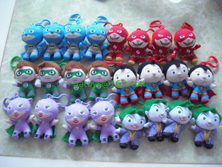 Fashion Small Superman and Batman keychain Stuffed Plush Toys For Christmas Promotion