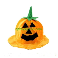 Orange Kids Pumpkin Hat Halloween Plush Toys Cute Stuffed Animals