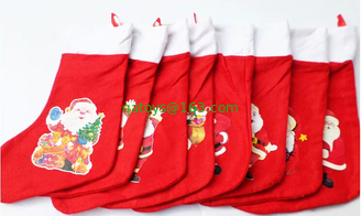 16inch Christmas Santa Stocking Plush Gift For Christmas Holiday Celebrate