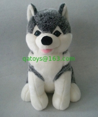 12 inch Soft White Husky Stuffed Animal Custom Plush Toys Eco Friendly
