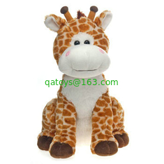 Custom Grey Cute Small Baby Giraffe Stuffed Animal Plush Toys 8 inch