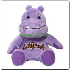 10 inch Purple Hippo Stuffed Animal Small Plush Toys for Children