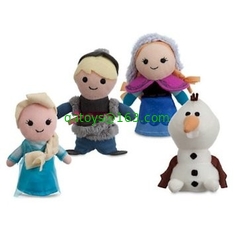 Lovely Cartoon Plush Toys Frozen Soft Finger Puppets For Promotion Gifts And Premium