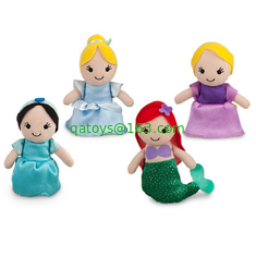 Lovely Cartoon Plush Toys Frozen Soft Finger Puppets For Promotion Gifts And Premium