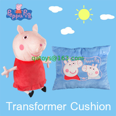 Fashion Reversible Peppa Pig Plush Toy Cushions And Pillows For Bedding