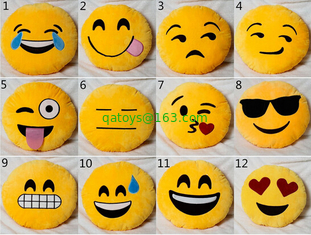 22 styles Emoji Emoticon Yellow and Round Stuffed Cushions And Pillows For Home Decoration