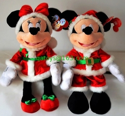 Custom Plush Toys Christmas Disney  Mickey Mouse And Minnie Mouse Toys 45cm