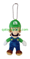 Blue and Green Super Mario Plush Keychain Stuffed Animal Backpack Clip