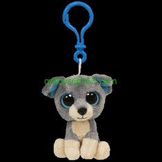 Husky Dog Stuffed Animal Plush Toy Keychain , Grey / White / Rice white