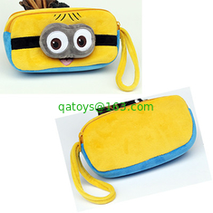 Stationery Toy Story 3 Alien Plush Pencil Case For Promotion , Blue / Yellow