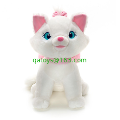 White Cartoon Disney Plush Toys Marie Aristocats Toy Custom Made