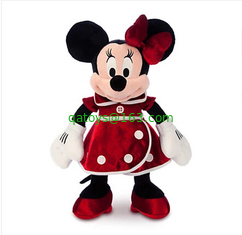 Fashion Red Disney Plush Minnie Mouse for Valentine days Stuffed Toys