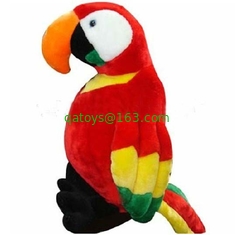 Red Forest Parrot Stuffed Animal Toys Children Soft Plush Toy