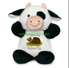 Customized Fashion Milka Cow Stuffed Animal Toys in White and Black