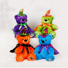 12inch Halloween Teddy Bear Stuffed Plush Toys For Promotion, Soft Toys