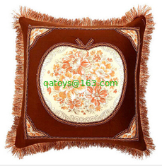 Antique Europe Style Sofa Cushions And Pillows for Car / Bed in Brown