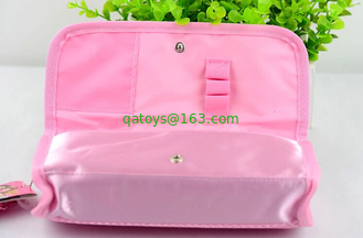 Purple / Pink Disney Princess Plush Pencil Bag with Zipper For Promotion Gifts