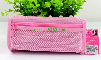 Purple / Pink Disney Princess Plush Pencil Bag with Zipper For Promotion Gifts