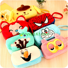 Frozen Olaf Cartoon Plush Pencil Pouch , Animal Zipper Pencil Pouch