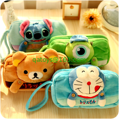 Frozen Olaf Cartoon Plush Pencil Pouch , Animal Zipper Pencil Pouch