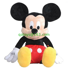 Disney Mickey Mouse Music Plush Toys , Talking Friends Toys Pink And Red