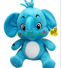 12 inch Elephant Musical Plush Toys For Baby Early Learning And Playing