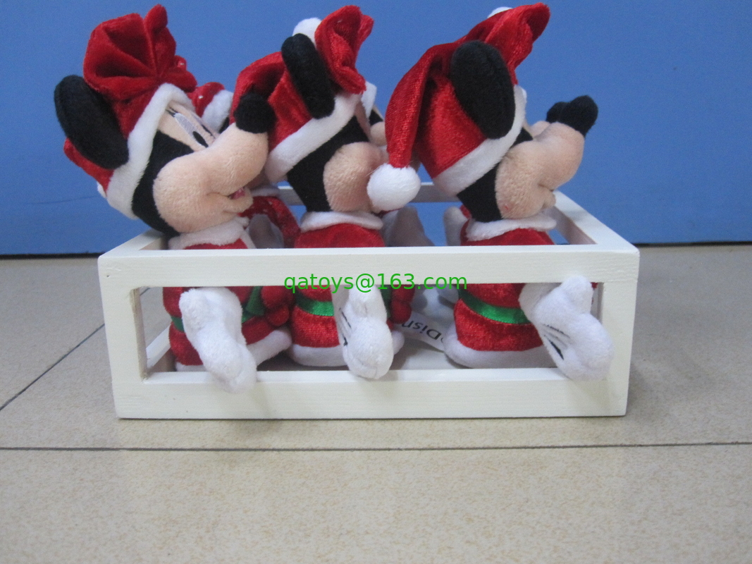 10cm Full Set Original Family Disney Soft Toys in Tray For Christmas
