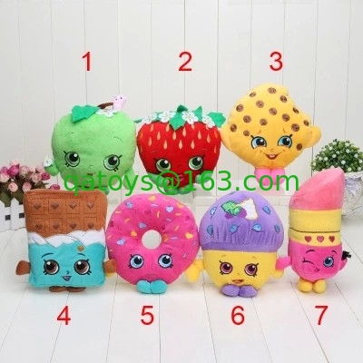 Shopkins Assorted Characters Cartoon Plush Toys Red Cute ASTM-963